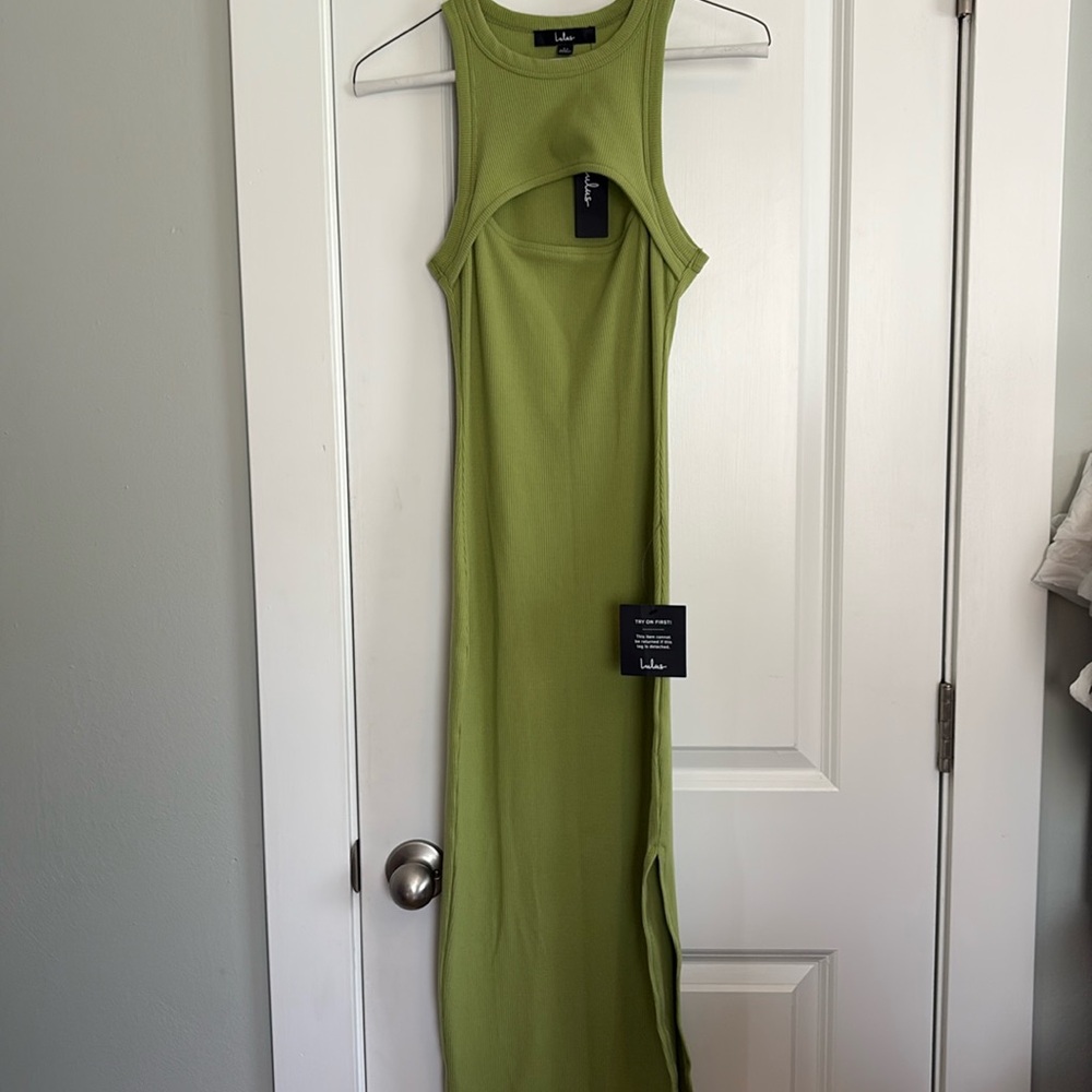 NWT Lulus Green Bodycon Dress
